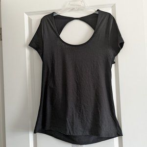 Black Fabletics Open Back T shirt